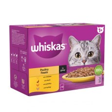 Whiskas 1+ Poultry Feasts In Gravy 12 x 85g