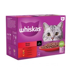 Whiskas 1+ Meaty Meals In Gravy 12 x 85g