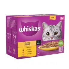 Whiskas 7+ Poultry Feasts In Gravy 12 x 85g