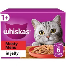 Whiskas 1+ Meaty Menu in Jelly 6 x 400g