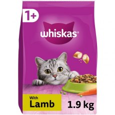 Whiskas 1+ Complete Dry With Lamb 1.9kg