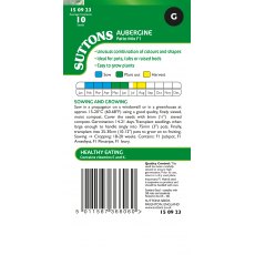 Suttons Patio Mix Aubergine F1 Seeds