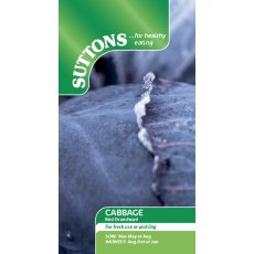 Suttons Cabbage Red Drumhead Seeds