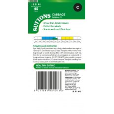 Suttons Cabbice Cabbage F1 Seeds