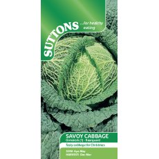 Suttons Savoy Cabbage Ormskirk 1 Rearguard Seeds