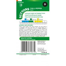 Suttons Biquinho Pearls Chilli Seeds