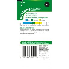 Suttons Baby Cucumber F1 Seeds
