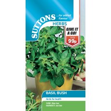 Suttons Basil Bush Seeds