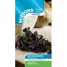 Suttons Microgreens Basil Dark Opal Seeds