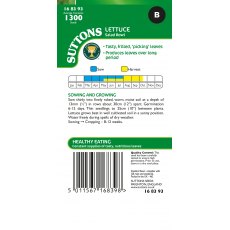 Suttons Lettuce Salad Bowl Seeds