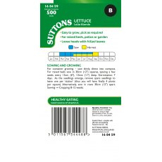 Suttons Lettuce Lollo Bionda Seeds