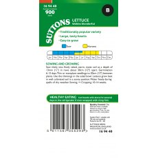 Suttons Lettuce Webbs Wonderful Seeds