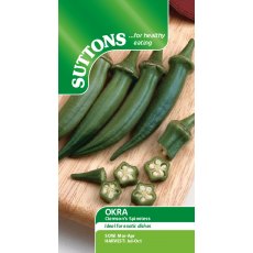Suttons Okra Clemsons Spineless Seeds