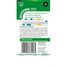 Suttons Onion Exhibition Seeds