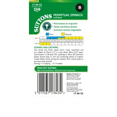 Suttons Perpetual Spinach Leaf Beet Seeds