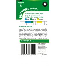 Suttons Squash F1 Jaune De Vert Seeds