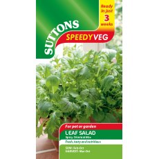 Suttons Speedy Veg Leaf Salad Spicy Oriental Mix Seeds