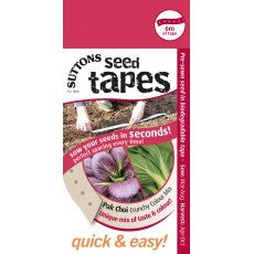 Suttons Seed Tape Pak Choi Crunchy Colour Mix Seeds