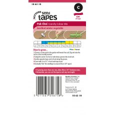 Suttons Seed Tape Pak Choi Crunchy Colour Mix Seeds