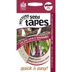 Suttons Seed Tape Chard Rainbow Mix Seeds