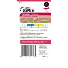 Suttons Seed Tape Chard Rainbow Mix Seeds