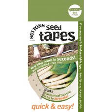Suttons Seed Tape Successional Harvest Leek Seeds