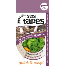 Suttons Seed Tape Lettuce Webbs Wonderful Seeds