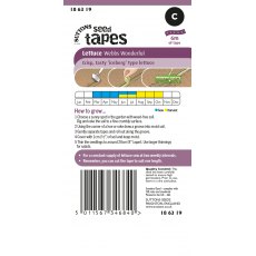 Suttons Seed Tape Lettuce Webbs Wonderful Seeds