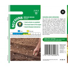 Suttons Broad Bean Statissa Seeds