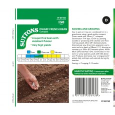 Suttons Dwarf French Bean Compass Seeds
