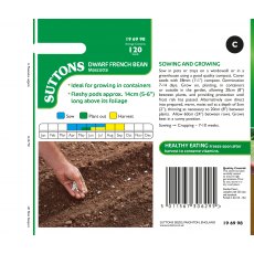 Suttons Dwarf French Bean Mascotte Seeds