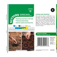 Suttons Runner Bean Seeds Hestia Seeds