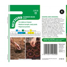 Suttons Runner Bean Butler Stringless Seeds