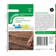 Suttons Dwarf French Bean Cannellino Lingot Seeds