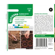Suttons Scarlet Empire Runner Bean Seeds