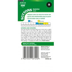 Suttons Mooli Radish Seeds