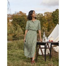 Joules Adele Button Down Dress Apple Ditsy