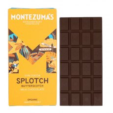 Montezuma Splotch Organic Milk Chocolate With Butterscotch 90g