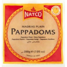 Natco Plain Poppadoms 200g