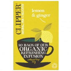 Clipper Organic Lemon & Ginger Teabags