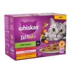 Whiskas 1+ Tasty Mix Chefs Choice In Gravy 12 x 85g