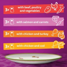 Whiskas 1+ Tasty Mix Chefs Choice In Gravy 12 x 85g