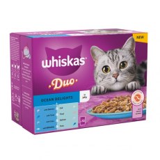 Whiskas 1+ Duo Ocean Delights In Jelly 12 x 85g