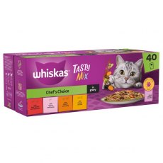 Whiskas 1+ Tasty Mix Chef Choice In Gravy 40 x 85g