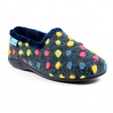 Lunar Helix Polka Dot Slipper Mid Blue