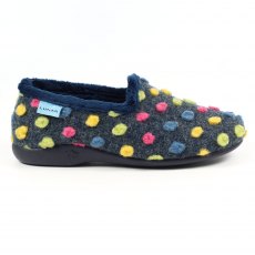 Lunar Helix Polka Dot Slipper Mid Blue