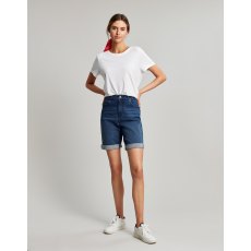 Joules Shirley Long Denim Shorts Mid Indigo