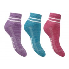 Bramble Ladies Size 4-7 Trail Socks 3 Pack