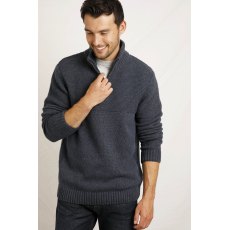 Weird Fish Burnaby 1/2 Zip Jumper Ensign Blue