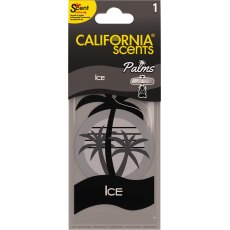 California Scents Hanging 2D Paper Palm Air Freshener Ice Scent